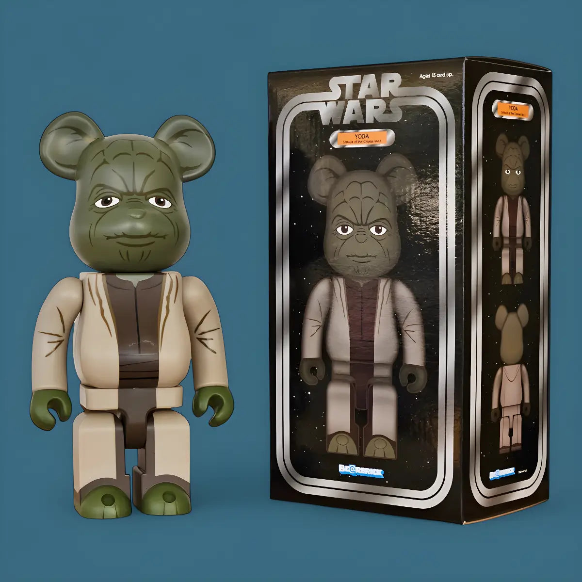 Bearbrick Yoda [Attack of the Clones] 400% mit Verpackung