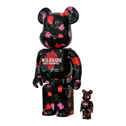 Bearbrick Yohji Yamamoto 'Wildside' 100%+400% schräg