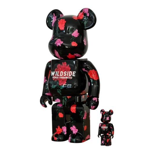 Bearbrick Yohji Yamamoto 'Wildside' 100%+400% schräg