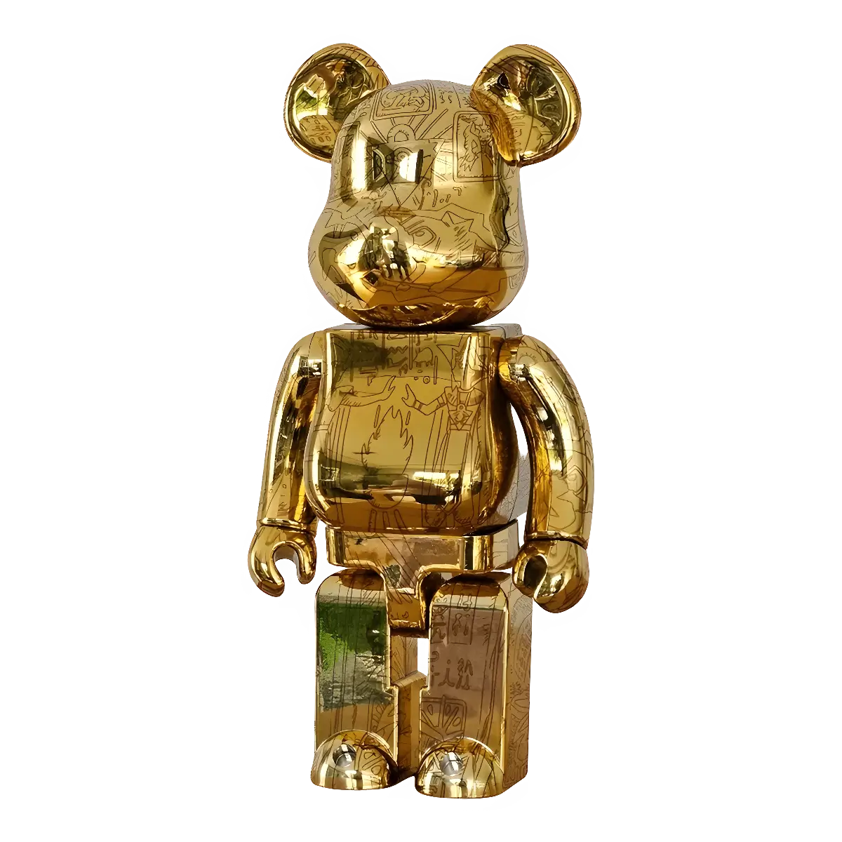 Bearbrick Yu-Gi-Oh! Duel Monsters 'Millennium Puzzle' 400% schräg