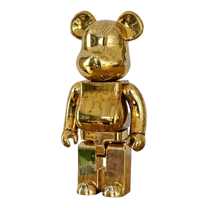 Bearbrick Yu-Gi-Oh! Duel Monsters 'Millennium Puzzle' 400% schräg