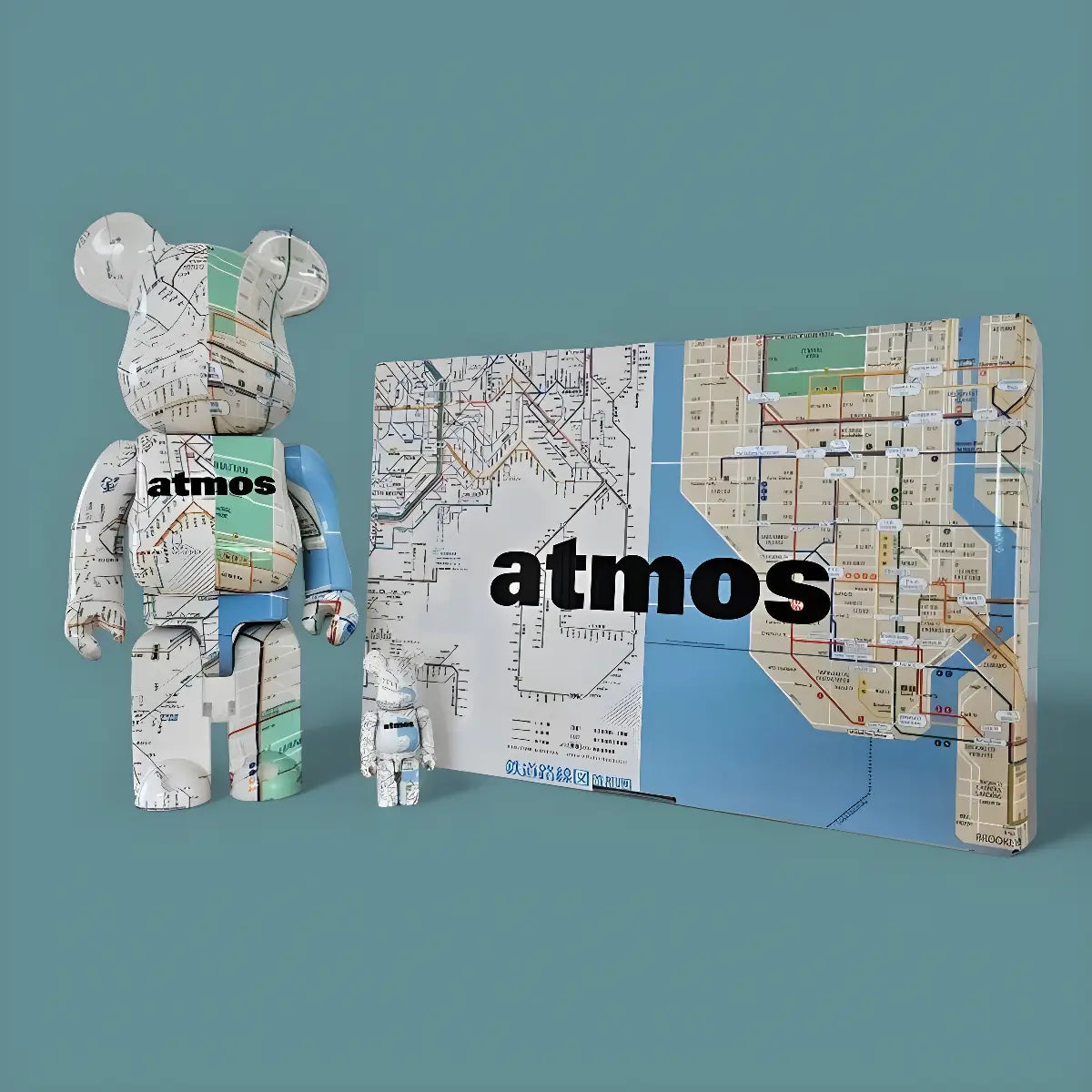 Bearbrick atmos Subway 100%+400% mit Verpackung
