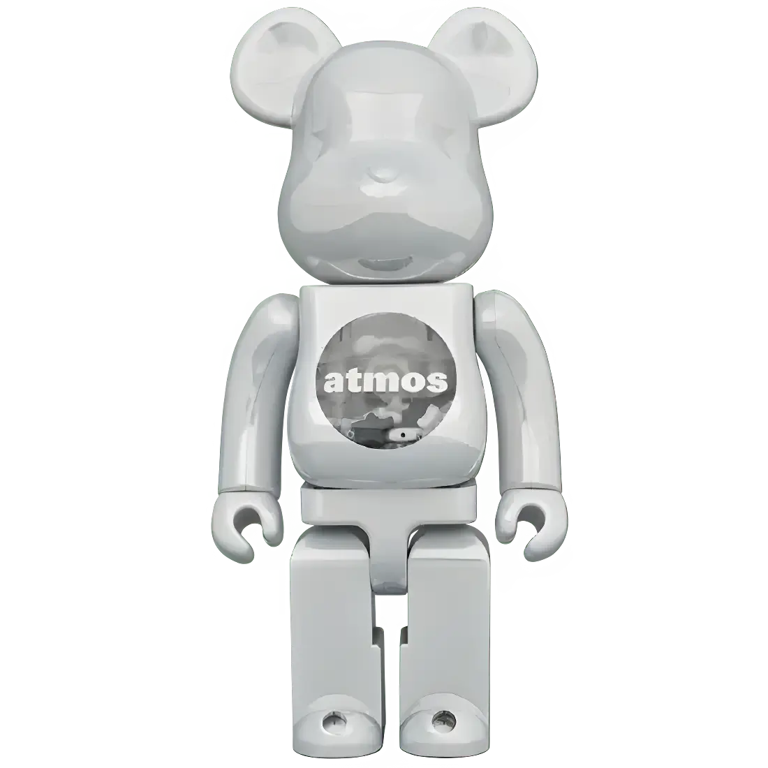 Bearbrick atmos White Chrome Version 100%+400% Herstellerbild 3
