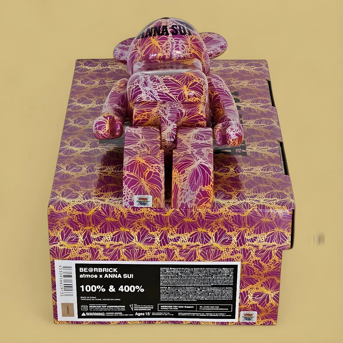 Bearbrick atmos × ANNA SUI 100%+400% Echtheitsmerkmale