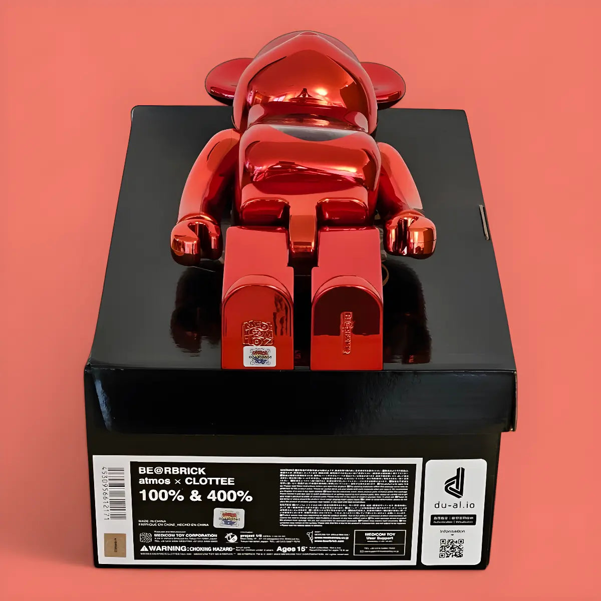 Bearbrick atmos × Clottee 100%+400% Echtheitsmerkmale