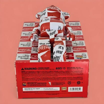 Bearbrick atmos × Coca-Cola Checkerboard 100%+400% Echtheitsmerkmale