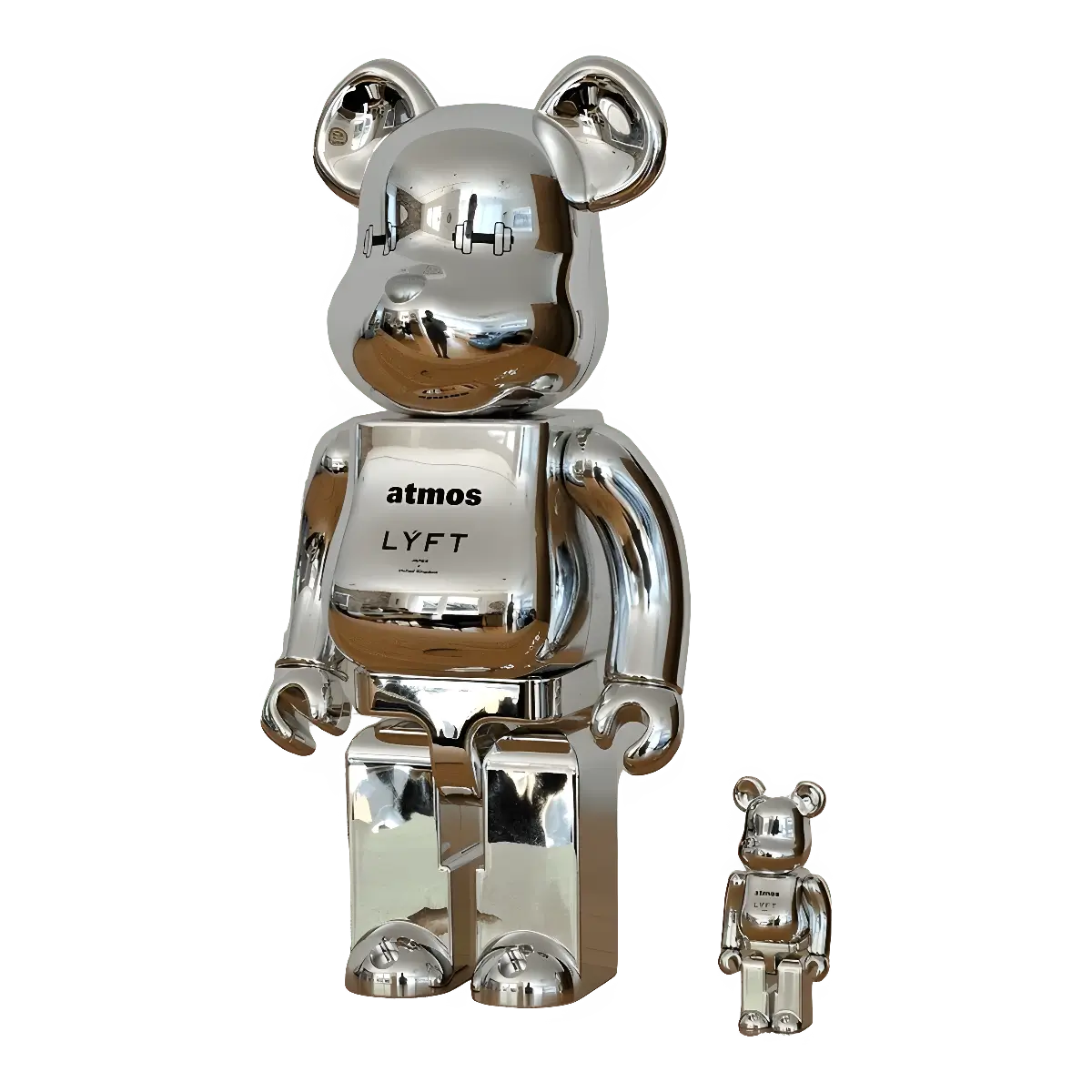 Bearbrick atmos × LÝFT 100%+400% schräg
