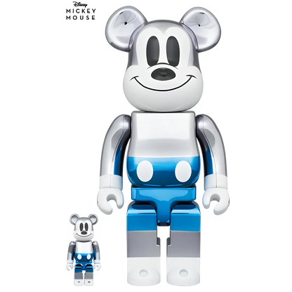 Bearbrick fragmentdesign Mickey Mouse Blue Version 100%+400% Herstellerbild 1