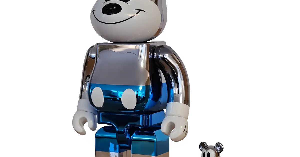 BE@RBRICK fragment design Mickey Mouse Blue Version 100%+400%