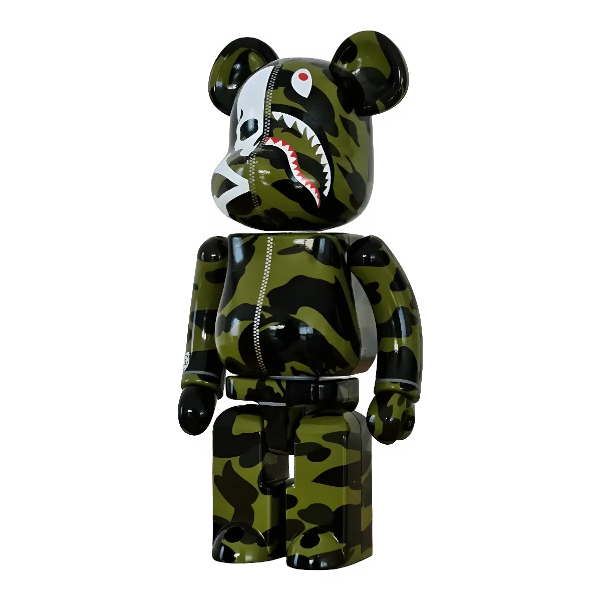 Bearbrick mastermind × A Bathing Ape Green 200% schräg