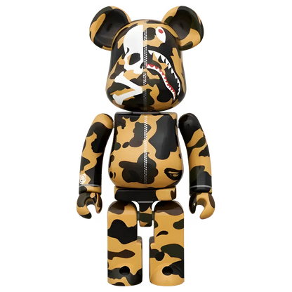 Bearbrick mastermind × A Bathing Ape Yellow 200% Herstellerbild 1