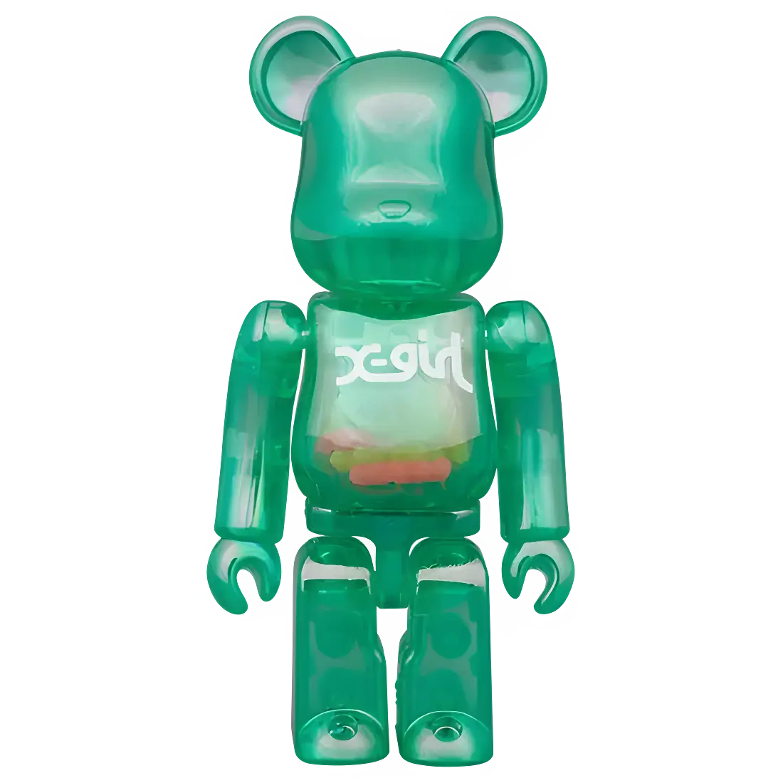 Bearbrick x-girl Clear Green Version 100%+400% Herstellerbild 2