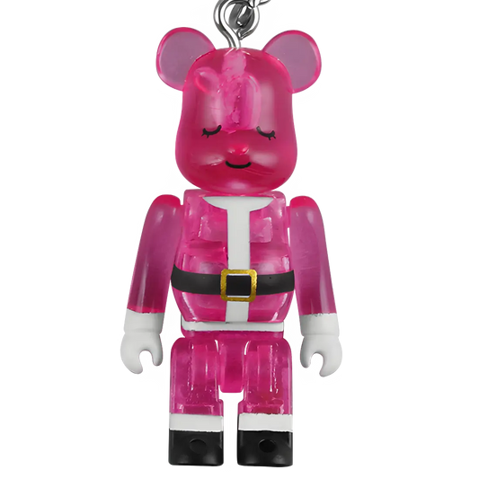 Bearbrick Merry Green Christmas 2008 - Clear Pink (50%) - MyBearBrick.de