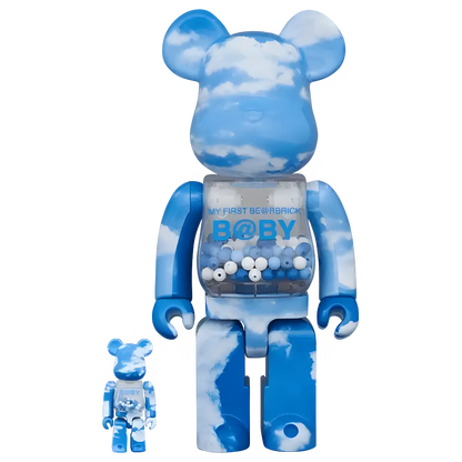 My First Bearbrick Baby Blue Sky Version 100%+400% Herstellerbild 1