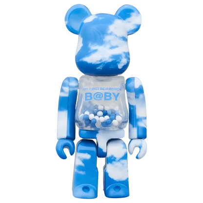 My First Bearbrick Baby Blue Sky Version 100%+400% Herstellerbild 2