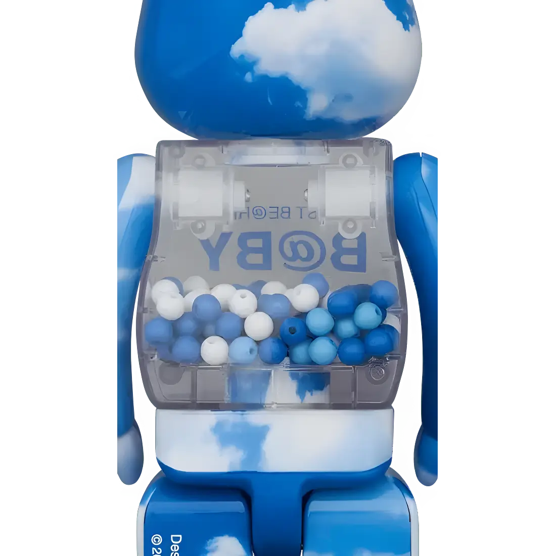 My First Bearbrick Baby Blue Sky Version 100%+400% Herstellerbild 4