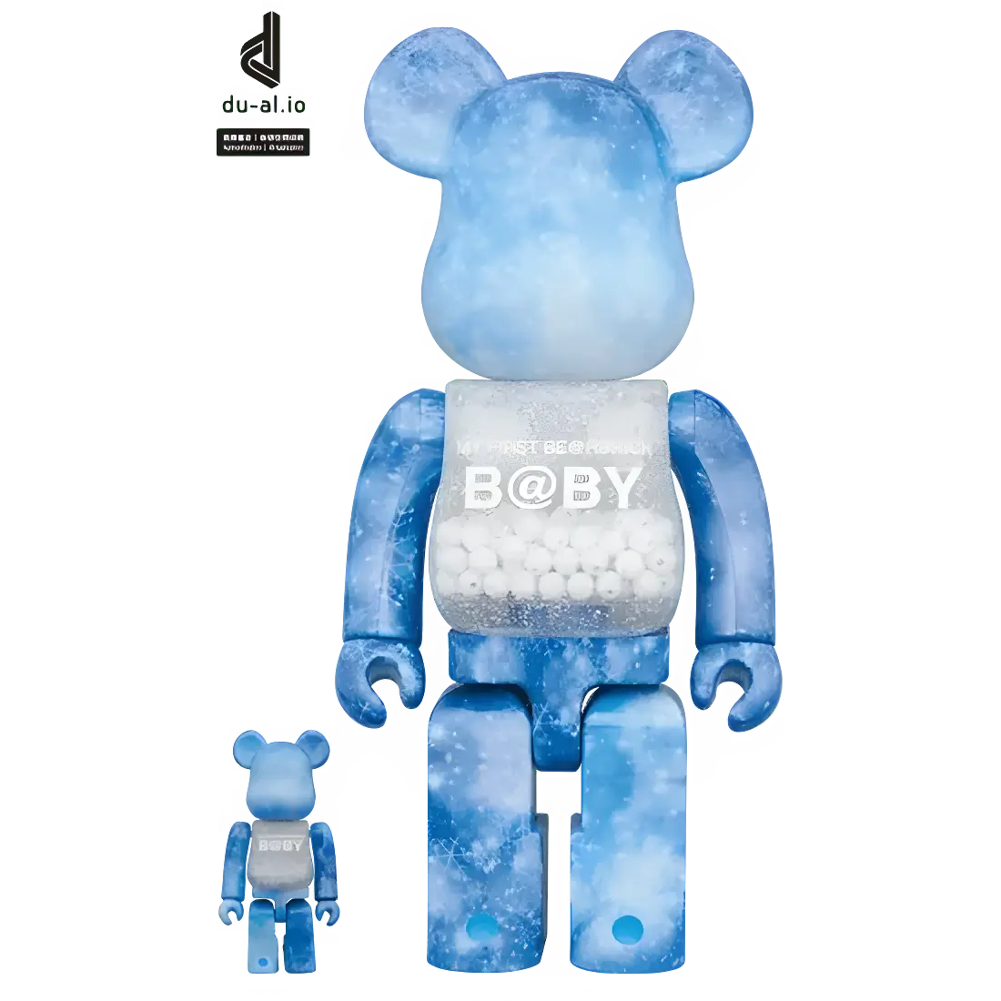 My First Bearbrick Baby Crystal of Snow Version 100%+400% Herstellerbild 1