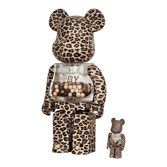 My First Bearbrick Baby Leopard Version 100%+400% schräg