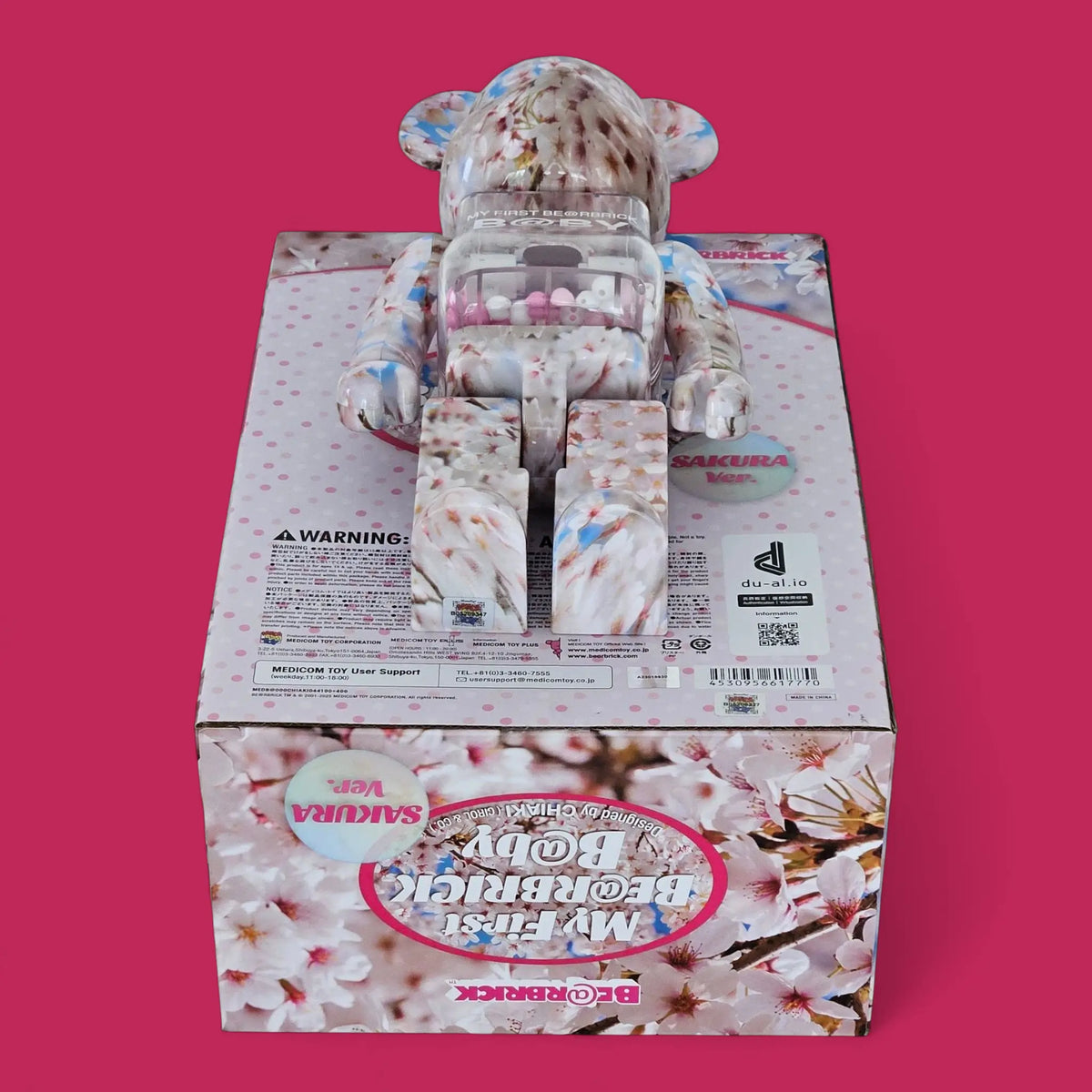 My First Bearbrick Baby Sakura Version 100%+400% Echtheitsmerkmale