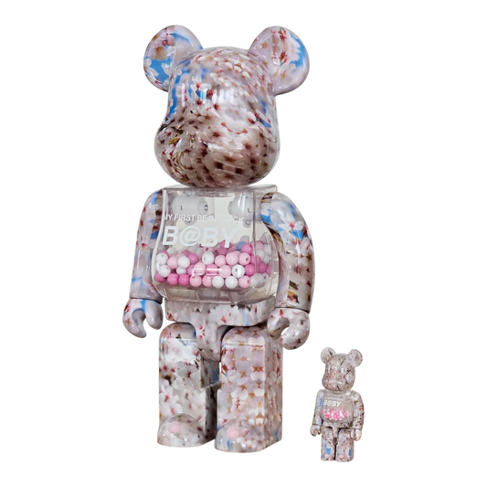 My First Bearbrick Baby Sakura Version 100%+400% schräg