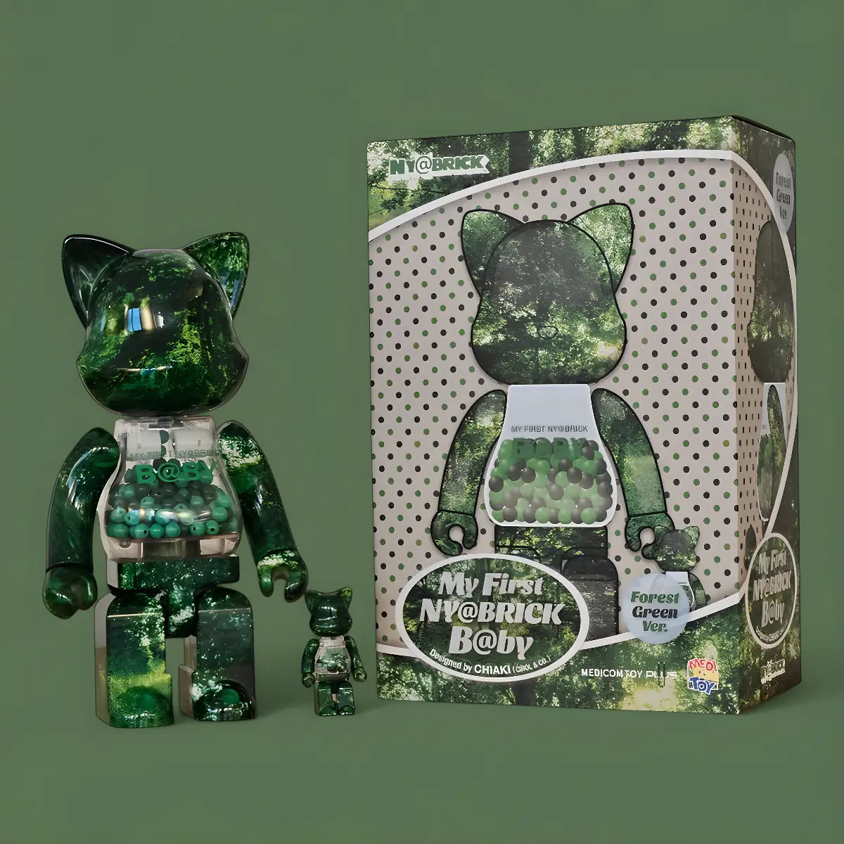 MY FIRST BE@RBRICK B@BY FOREST GREEN Ver. 100％ & 400％ マイ