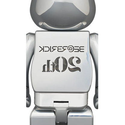 Bearbrick 20th Anniversary Deep Chrome Version 400% Herstellerbild 2
