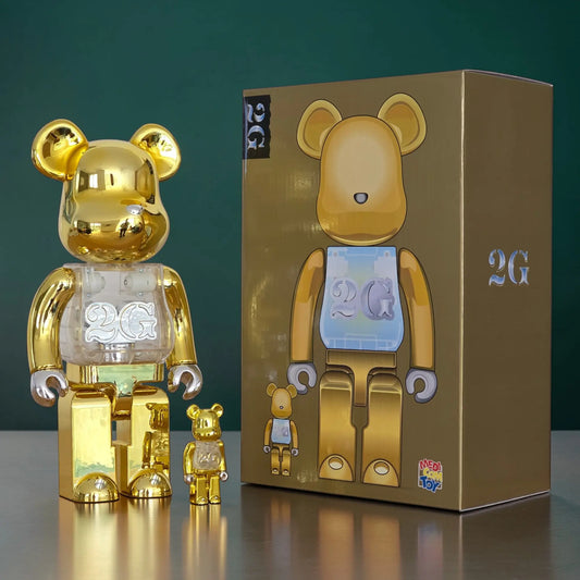 Bearbrick 2G Reverse 100%+400% mit Verpackung