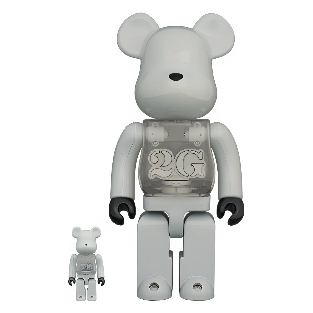 Bearbrick 2G White Chrome Version 100%+400% Herstellerbild 1