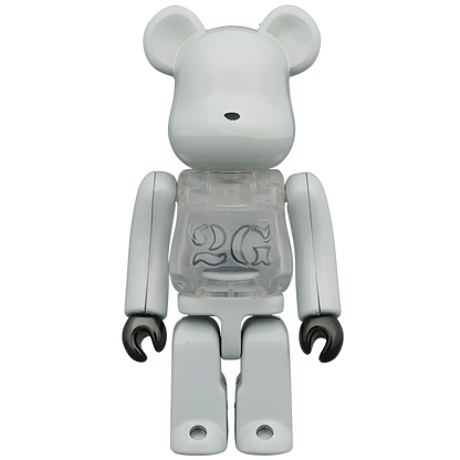 Bearbrick 2G White Chrome Version 100%+400% Herstellerbild 2