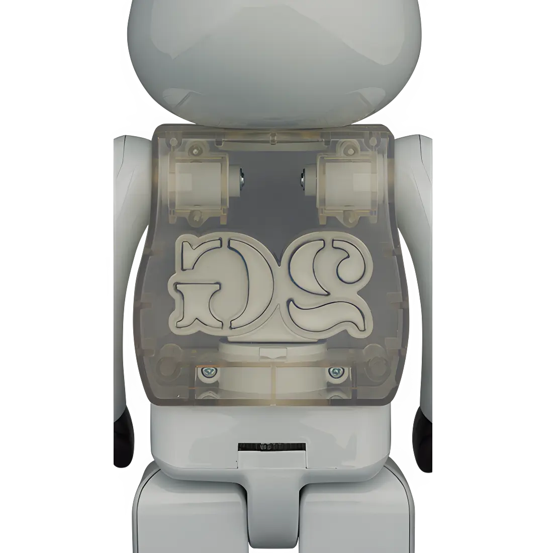Bearbrick 2G White Chrome Version 100%+400% Herstellerbild 4