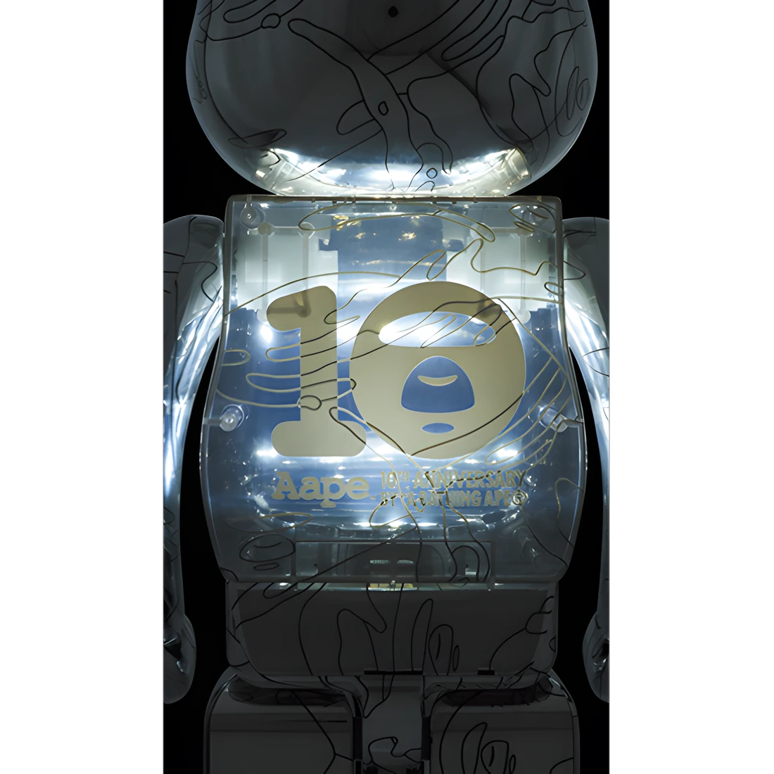 Bearbrick Aape by A BATHING APE® 10th Anniversary 1000% Herstellerbild 3