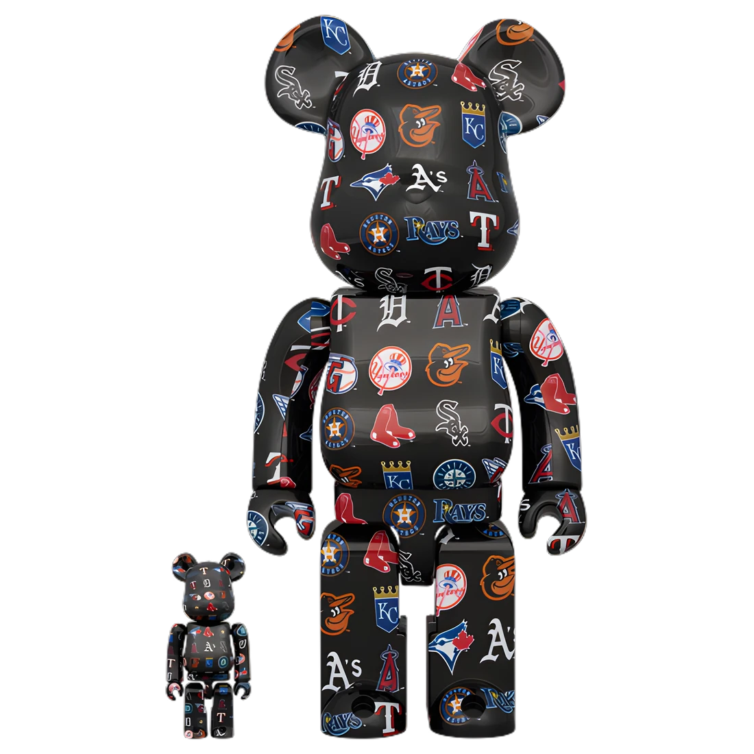 Bearbrick American League Black Version [MLB] 100%+400% Herstellerbild 1