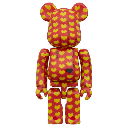 Bearbrick Amplifier Yellow Heart Reverse Version 100%+400% Herstellerbild 2