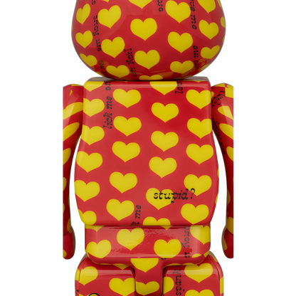 Bearbrick Amplifier Yellow Heart Reverse Version 100%+400% Herstellerbild 4