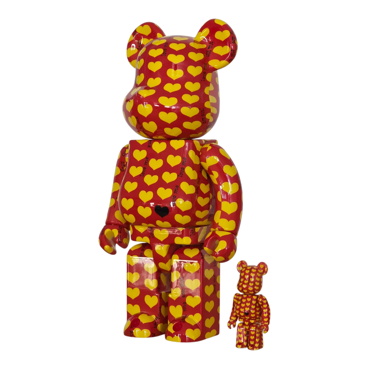 Bearbrick Amplifier Yellow Heart Reverse Version 100%+400% schräg