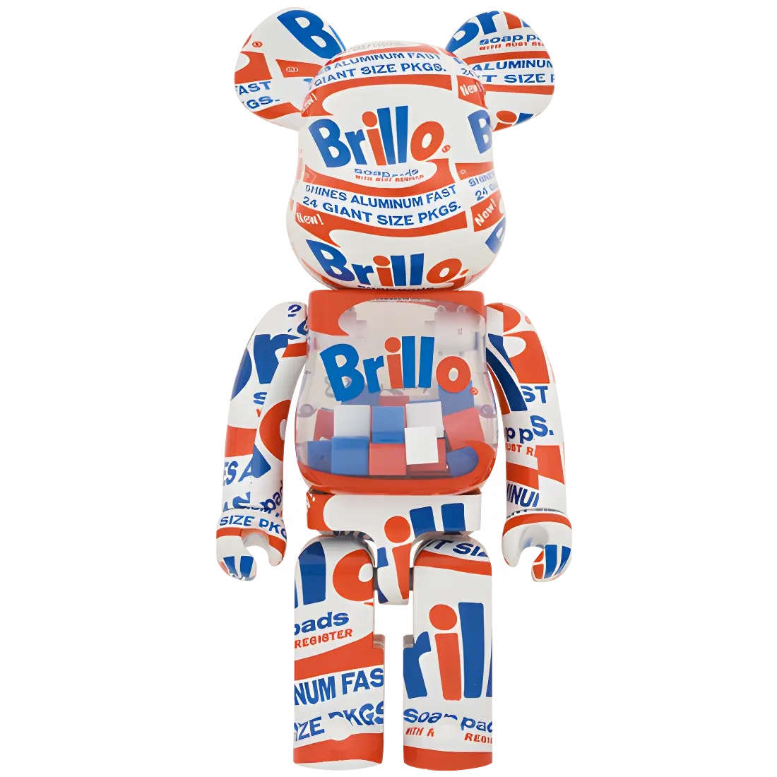 Bearbrick Andy Warhol "Brillo" 2022 1000% Herstellerbild 1