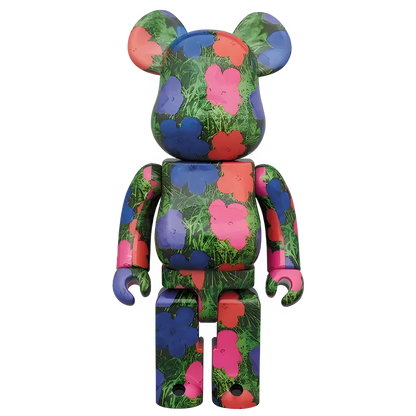 Bearbrick Andy Warhol "Flowers" 100%+400% Herstellerbild 3
