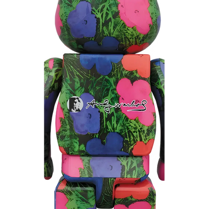Bearbrick Andy Warhol "Flowers" 100%+400% Herstellerbild 4