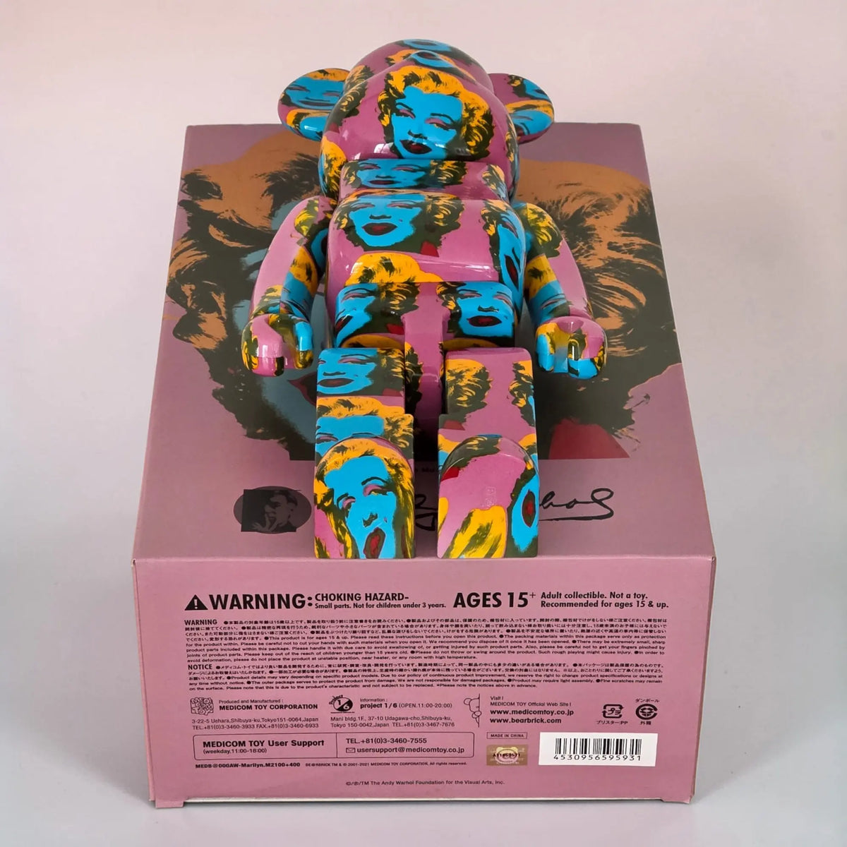 Bearbrick Andy Warhol Marilyn Monroe #2 100%+400% Echtheitsmerkmale