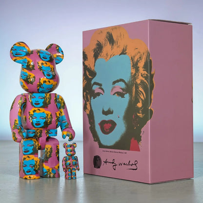 Bearbrick Andy Warhol Marilyn Monroe #2 100%+400% mit Verpackung