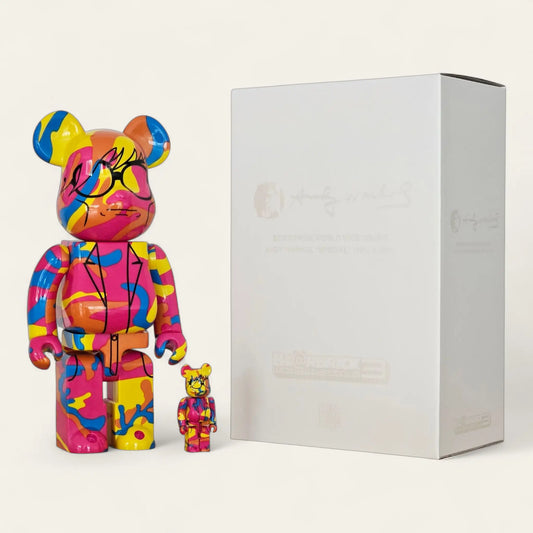 Bearbrick Andy Warhol 'Special' 100%+400% mit Verpackung