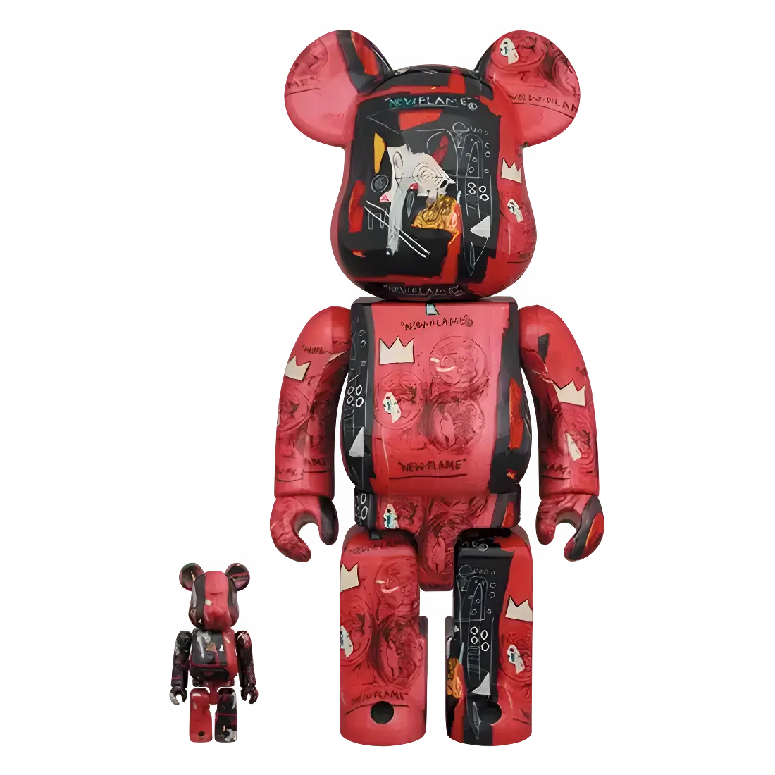 Bearbrick Andy Warhol × Jean-Michel Basquiat #1 100%+400% Herstellerbild 1