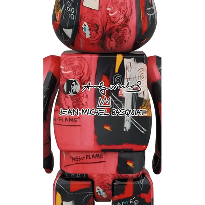Bearbrick Andy Warhol × Jean-Michel Basquiat #1 100%+400% Herstellerbild 4