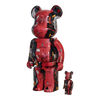 Bearbrick Andy Warhol × Jean-Michel Basquiat #1 100%+400% schräg
