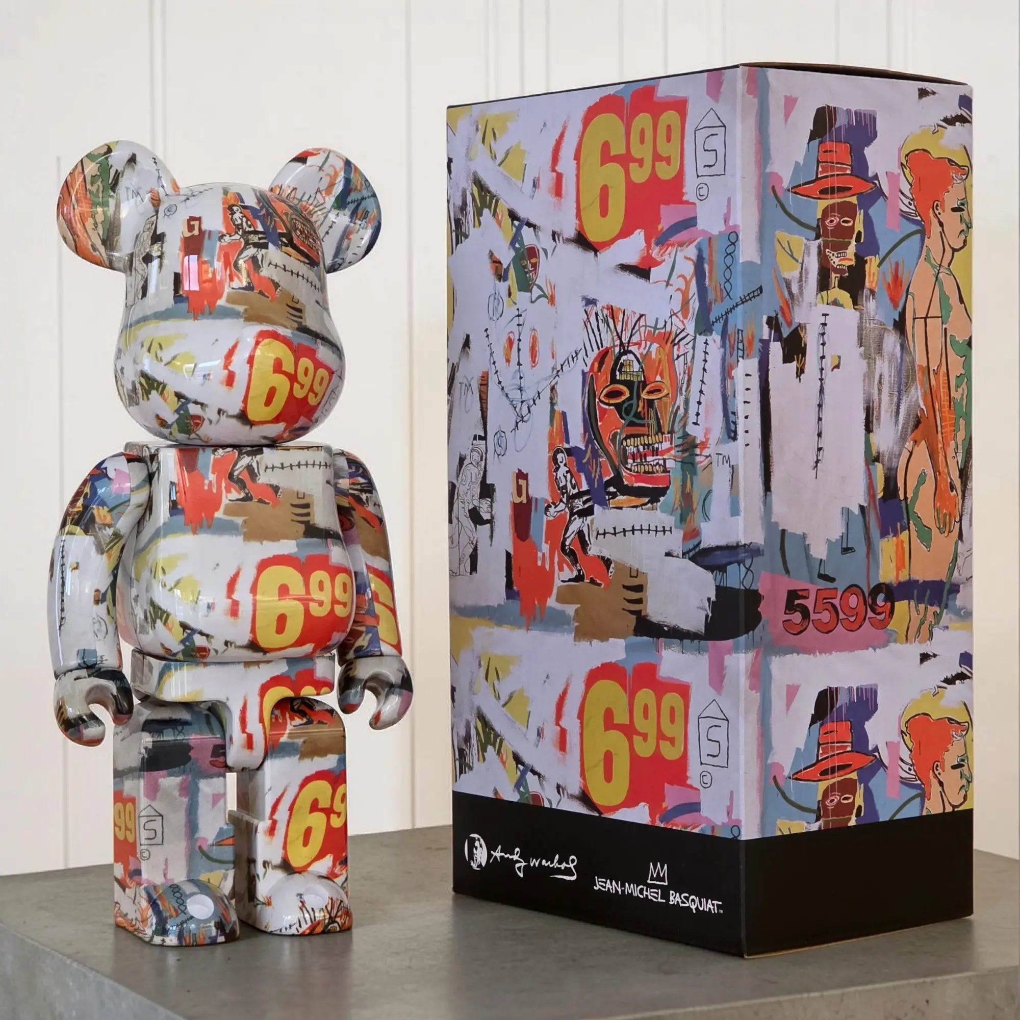 BE@RBRICK x 1000％ JEAN-MICHEL BASQUIAT #7 by MEDICOM TOY ベア