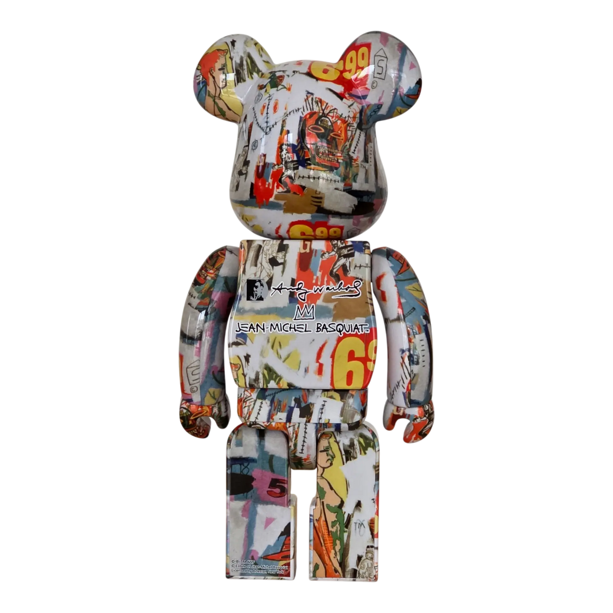 Bearbrick Andy Warhol × Jean-Michel Basquiat #4 400% Rückseite
