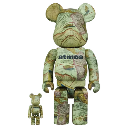 Bearbrick atmos Aged Map 100%+400% Herstellerbild 1