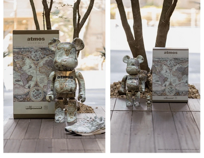 Bearbrick atmos Aged Map 100%+400% Herstellerbild 5