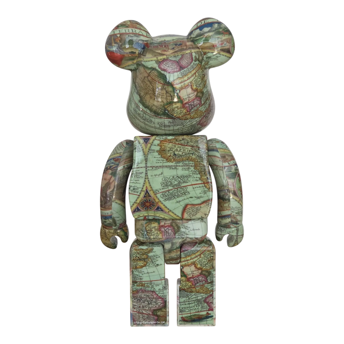 Bearbrick atmos Aged Map 100%+400% Rückseite