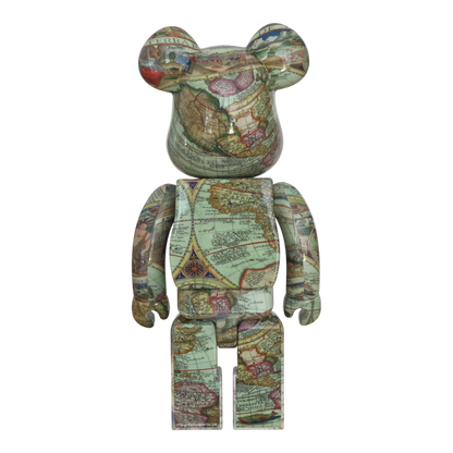 Bearbrick atmos Aged Map 100%+400% Rückseite